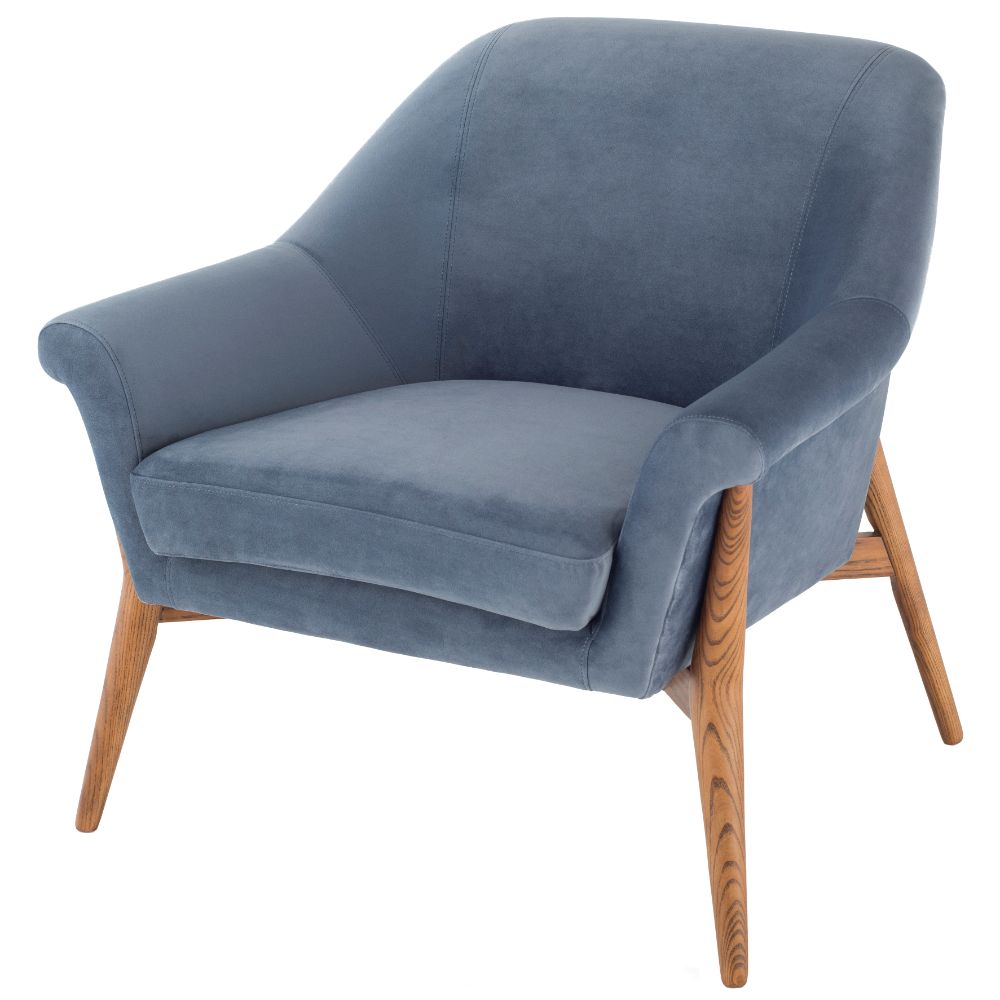 Nuevo HGSC181 CHARLIZE OCCASIONAL CHAIR in DUSTY BLUE